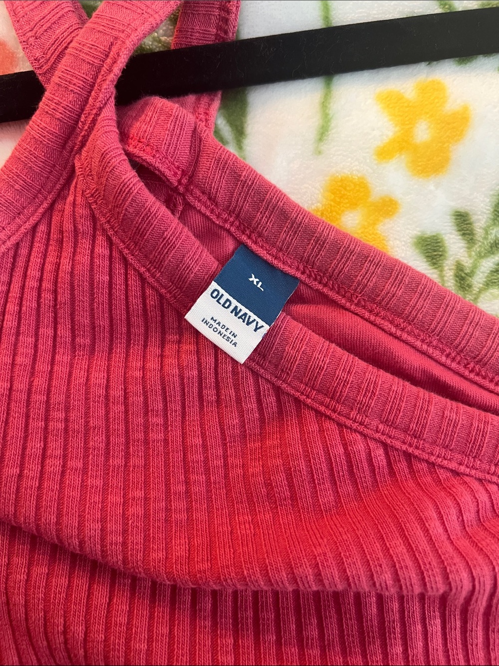 Pink Ribbed Halter Maxi Dress - Picture 2 of 2